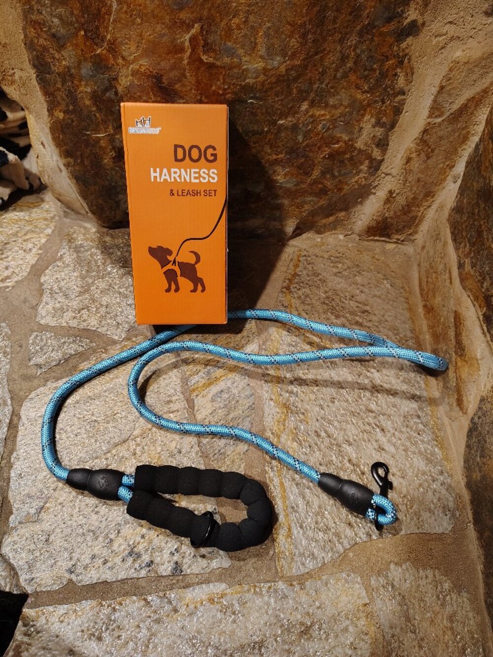 BeautyZoo Reflective Dog Leash Only 5 Feet Blue